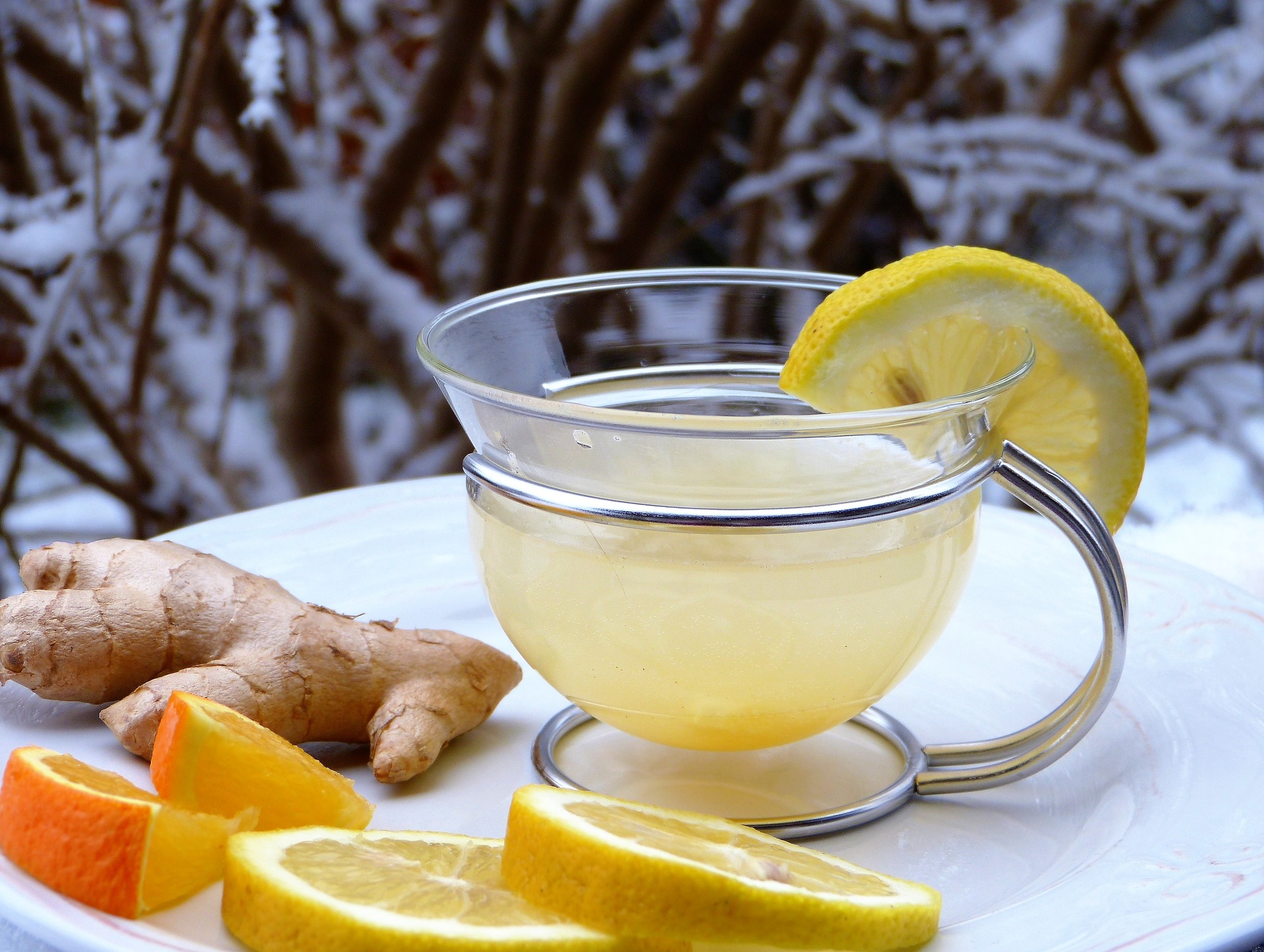 lemon and ginger tea